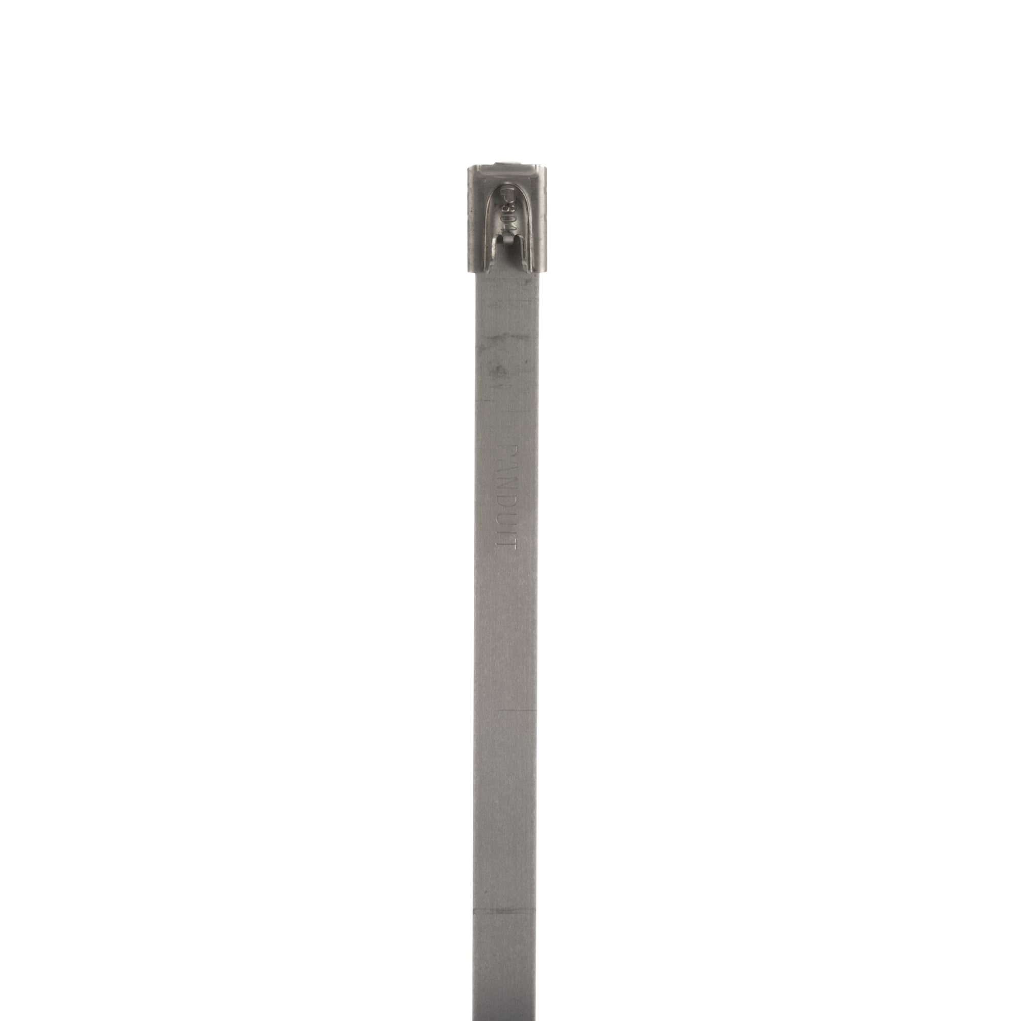 MLT8H-LP Pan-Steel MLT Heavy Cross Section Cable Tie, 26.8 in L x 0.31 in W x 0.01 in THK, 304 Stainless Steel, Metallic