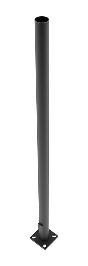 PR4-11-10D2 Lighting Pole With 18-3/4 in Anchor Bolts, 10 ft H Mounting, 4 in, 11 ga THK, Steel