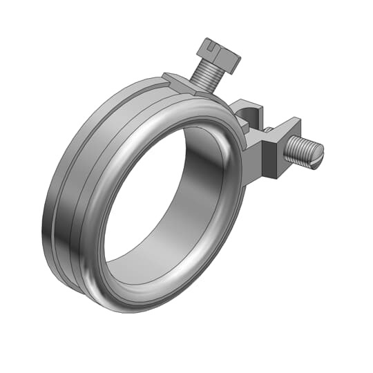 BG050-14-4 T&B Blackjack Grounding Bushing, 14 to 4 AWG AC Cable, 1/2 in Trade, Malleable Iron, Zinc Plated