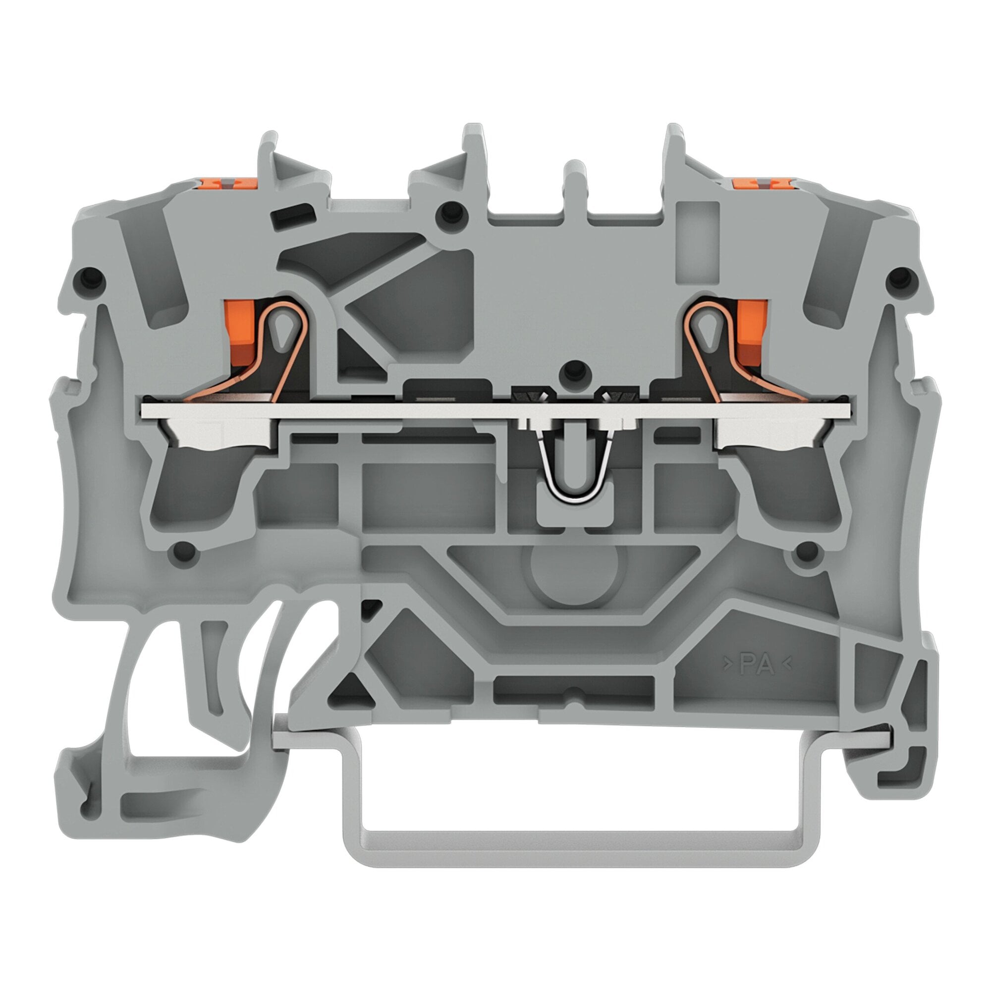 2202-1201 2202 2-Conductor Terminal Block, 1.29 in L x 0.20 in W x 1.90 in H, Polyamide
