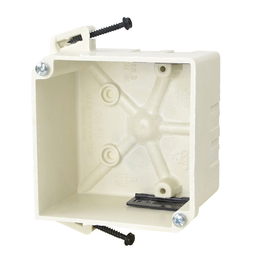 9343-SS Premier Series Junction Box, Fiberglass Reinforced Polyester/Thermoset, 32.3 cu-in Capacity, (0, 2, 4) Outlets, (6) Knockouts, 4-1/16 in H x 4-1/16 in W x 2-1/2 in D