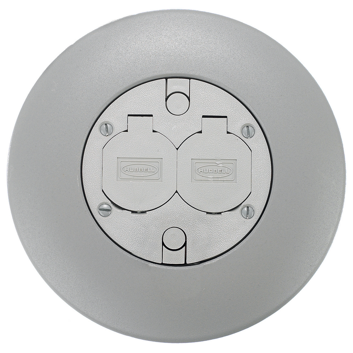 FRFGYA Standard Fire-Rated Poke-Through Flush Service Fitting, 7 in Dia, Aluminum