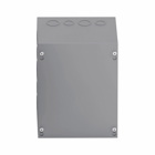 Type 1 junction boxes, 8" height, 6" length, 6" width, NEMA 1, Screw cover, SC enclosure, Surface mounted, Small single door, 4 side knockouts,3 top-bottom knockouts, Thru holes, Carbon steel