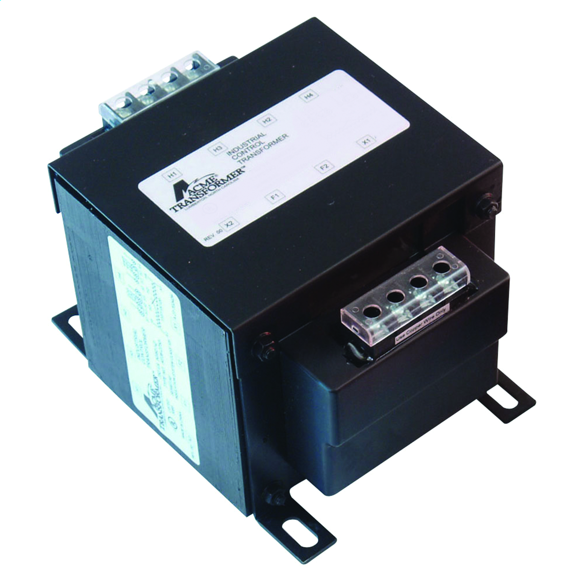 AE070750 AE Series Open Core and Coil Industrial Control Transformer, 208/230/460 V AC Primary, 115 VAC Secondary, 750 VA Power Rating, 50/60 Hz, 1 Phase