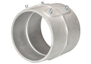 3611 Bridgeport Set Screw Coupling, 6 in, For Use With Rigid/IMC Conduit, Malleable Iron, Electro-Plated Zinc