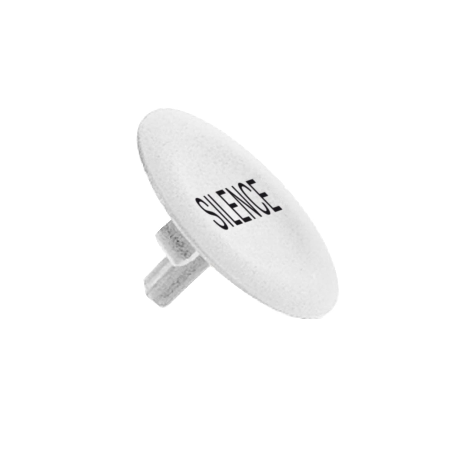 ZBA147 Marked Pushbutton Cap, 22 mm, Round Shape, SILENCE Legend