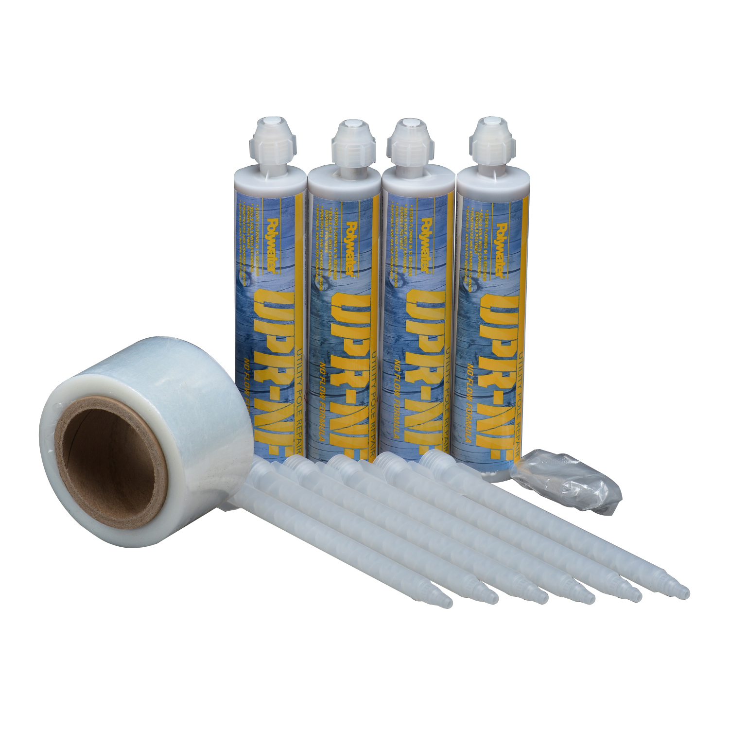 UPR-NFKIT4 Type UPR-NF Single Use Utility Pole Repair Kit, 250 mL Cartridge, Brown/Light Brown