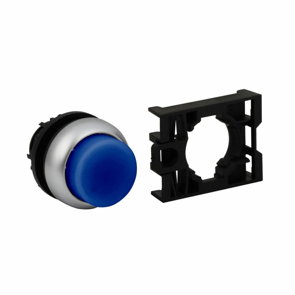 M22-DLH-B RMQ-Titan Modular Illuminated Pushbutton Operator, 22.5 mm, Extended Operator, Momentary Contact, Blue