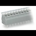 PCB terminal block; push-button; 2.5 mm; Pin spacing 5/5.08 mm; 4-pole; CAGE CLAMP; commoning option; 2,50 mm; gray