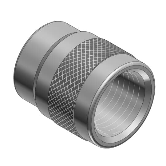 MSA10024 T&B Adapter, 1 in, NPT/UNEF-2B Thread, Aluminum