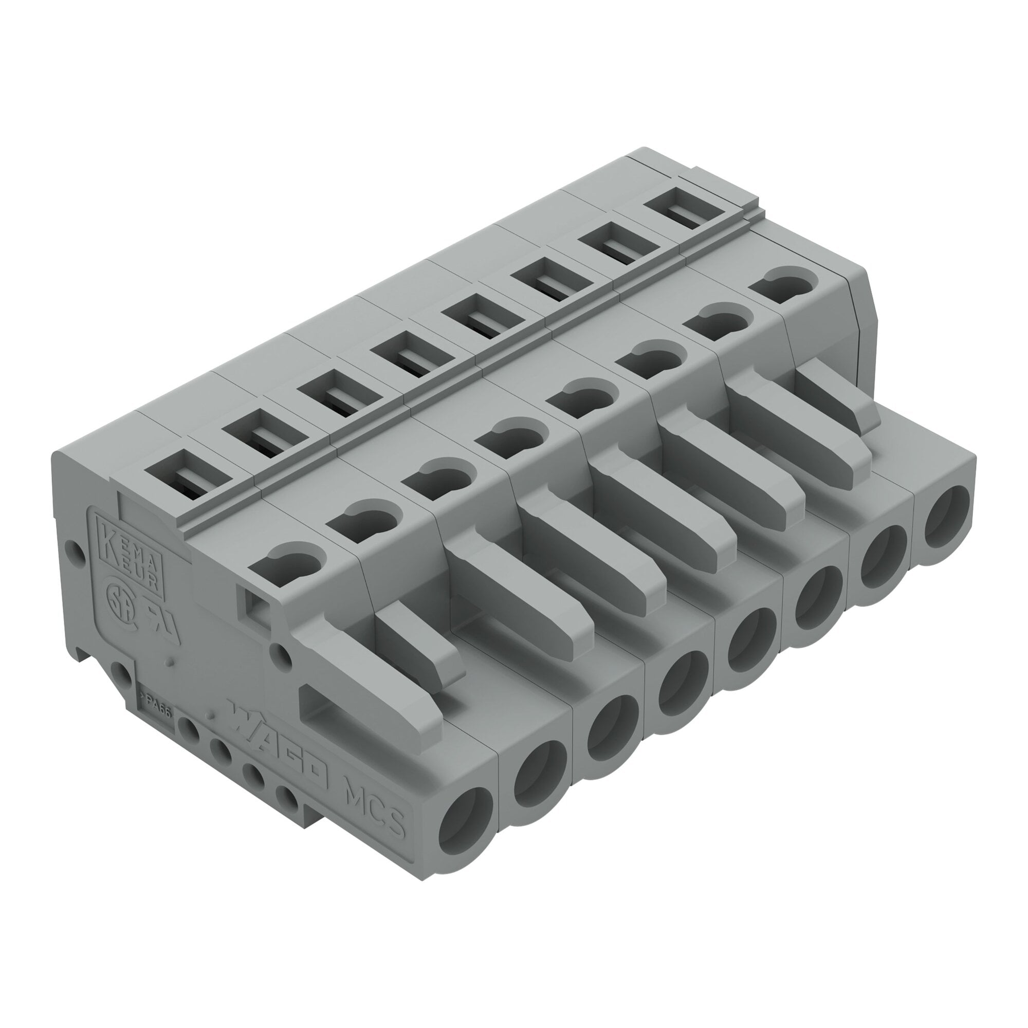 231-108/026-000 231 1-Conductor Female Plug, 320 V, 16 A, 8 Poles