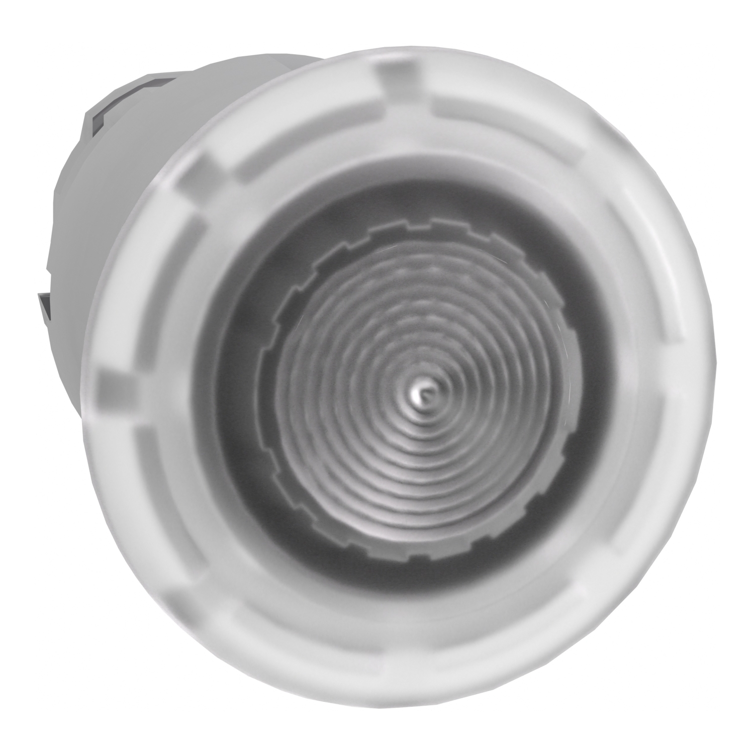 ZB4BW613 Harmony Illuminated Mushroom Push-Pull Latching Standard Unmarked Pushbutton Head, 22 mm, Round Shape, Chromium Plated Metal, White
