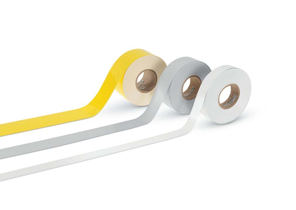 210-875 Permanent Adhesive Marking Strip, 30 mm W, Silver Legend