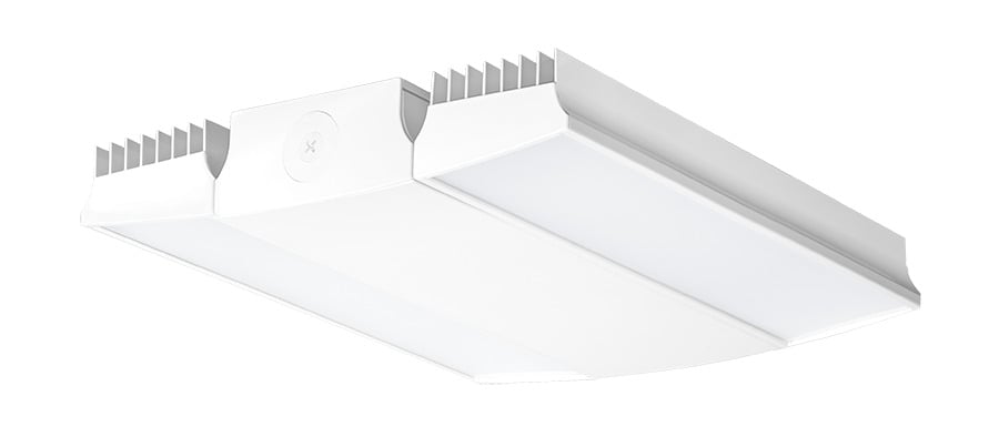 RAIL150W/D10 Dimmable High Bay Fixture With Frosted Lens, 153 W Fixture, 120 to 277 VAC, White Housing