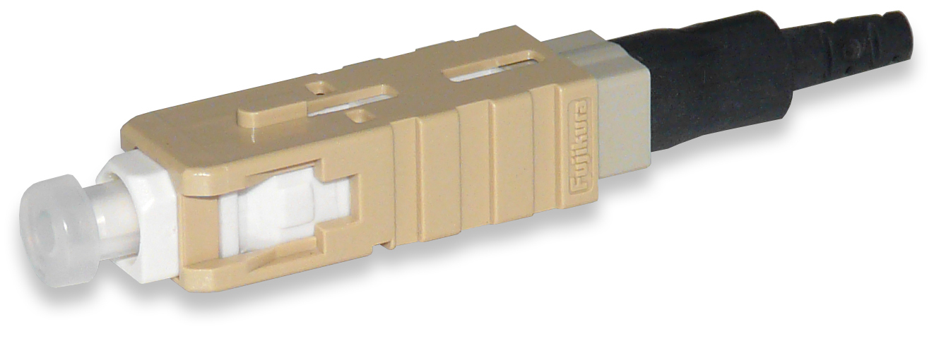 SC Connector, OM1 62.5-µm MM 250-or-900-µm Cable, Beige