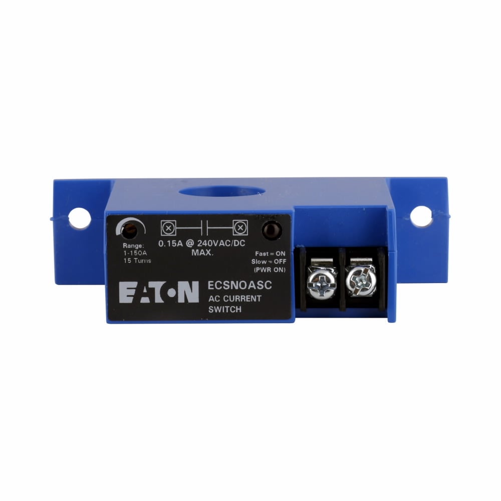 ECSNOASC CurrentWatch Top Terminal Current Switch, 120 ms Response, 1NO Contact Output, 240 V AC/DC