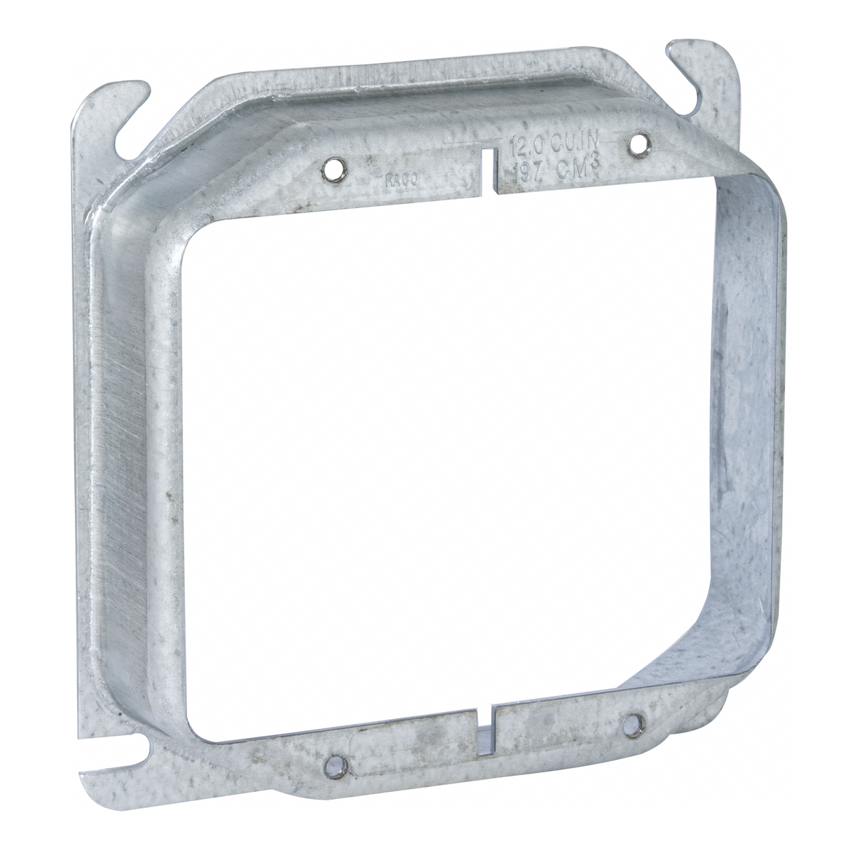 780 Elite Fabricated Pre-Wired Standard Box Cover, 4 in L x 4 in W, Receptacle/Switch Cover, Steel