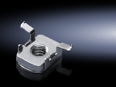 8800340 Captive Nut, For Use With TS, SE Series Enclosure, M6 Thread, Gray