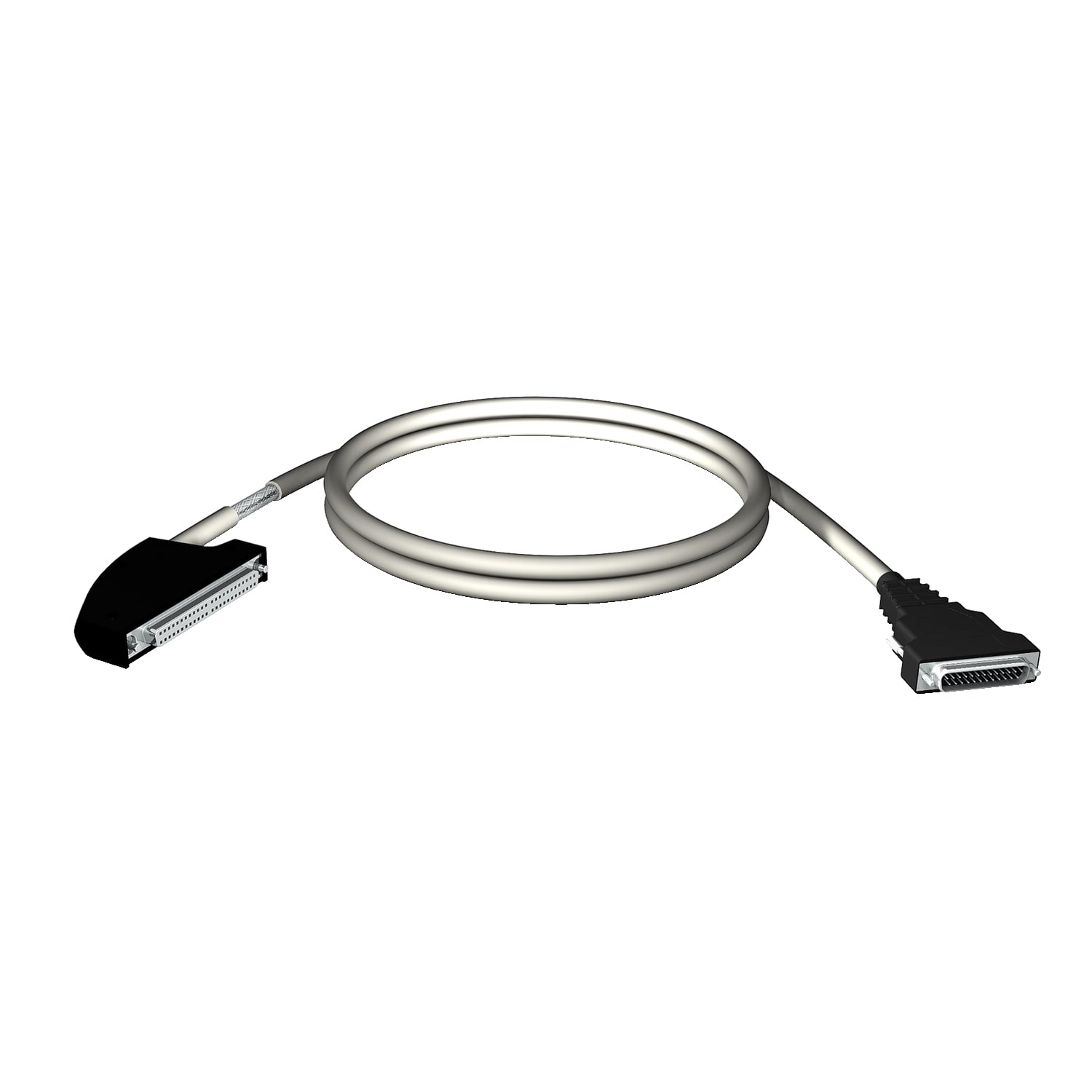 BMXFCA502 Preformed Cord Set, 5 m L Cable, For Use With Modicon M340 Automation Platform, X80 I/O Platform ABE7CPA412 Connection Sub Base and BMXART0414/BMXART0814 Analog Input Module