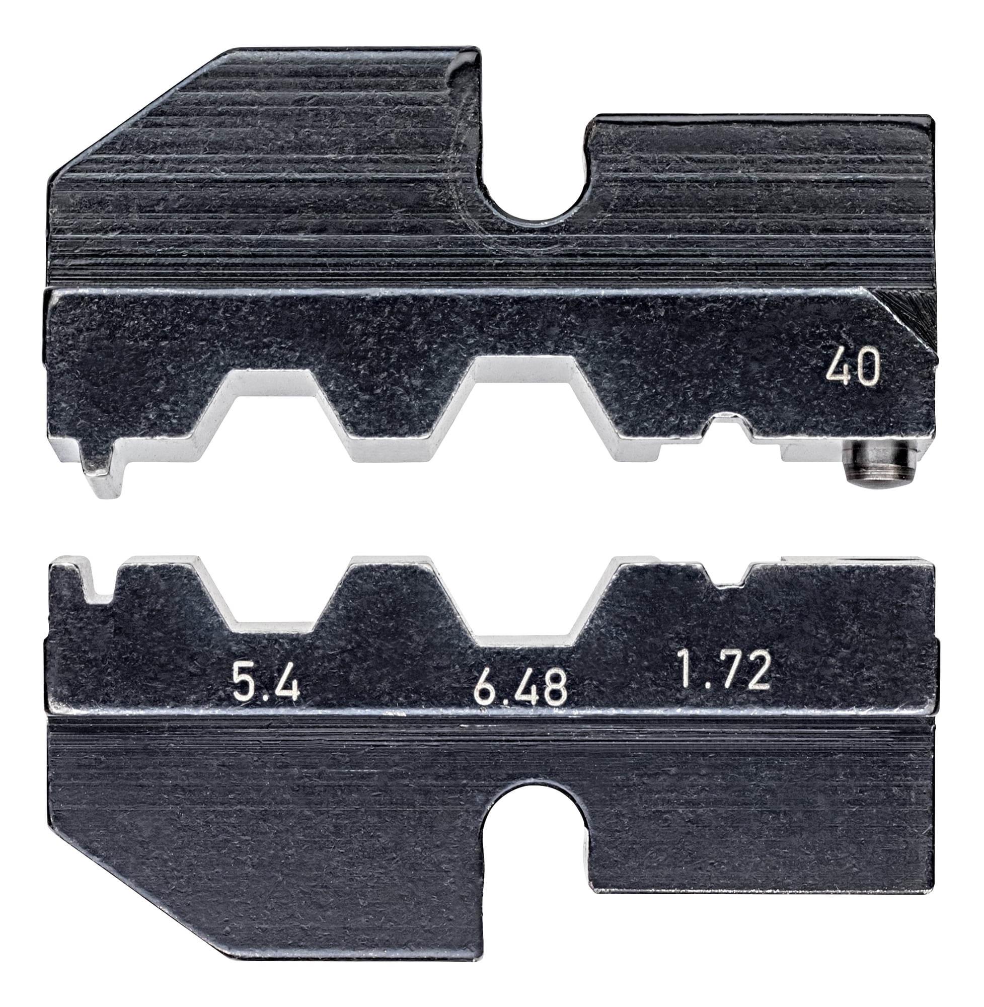 97 49 40 Crimping Die, 5.4 mm, 6.48 mm, 1.72 mm SW/6.4 mm, 7.6 mm, 2.1 mm Sleeve, Ball Bearing Steel