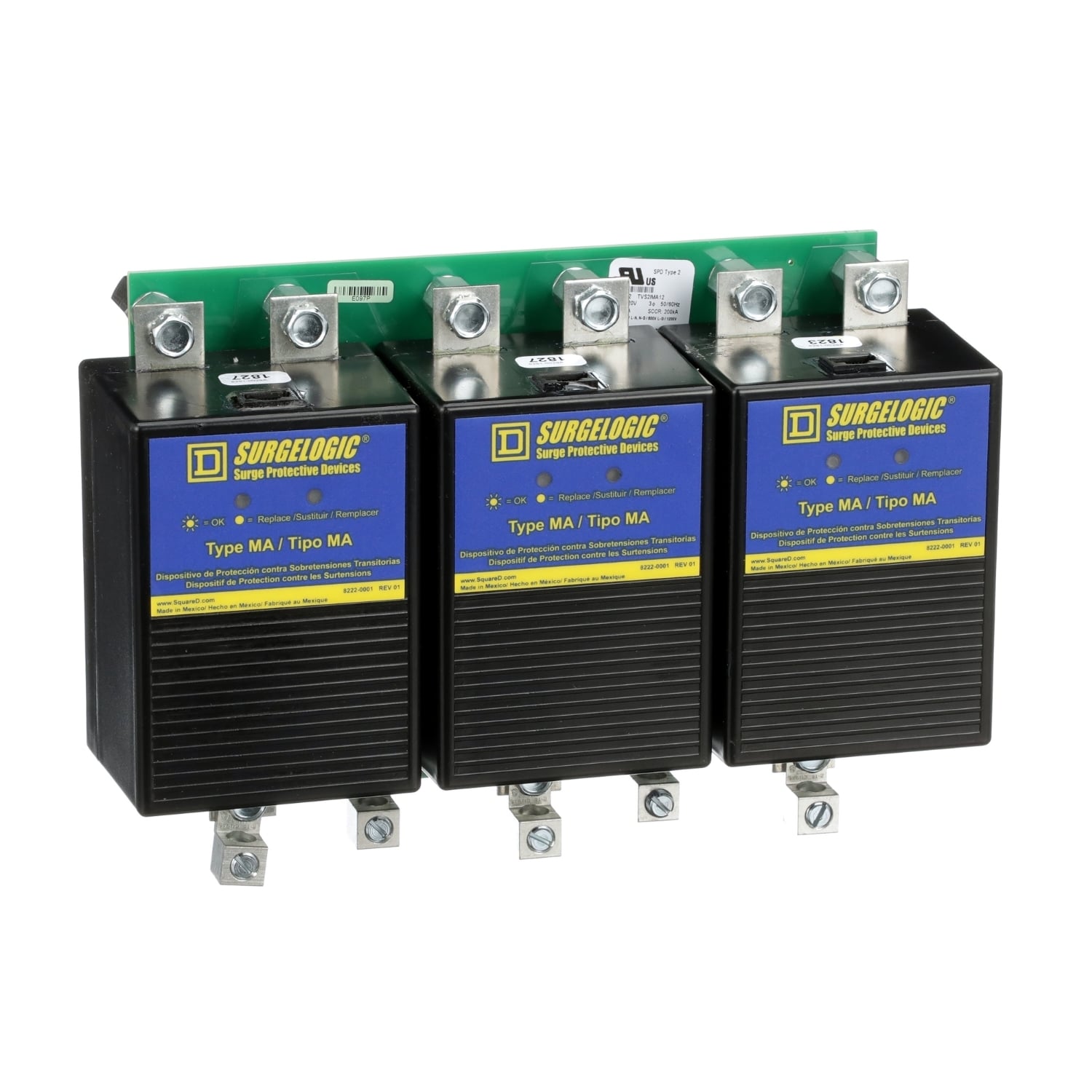 TVS2IMA12O Surgelogic IMA Series OEM Assembler Surge Protective Device Kit, 208Y/120 V AC, 200 kA SCCR, 3 Phase