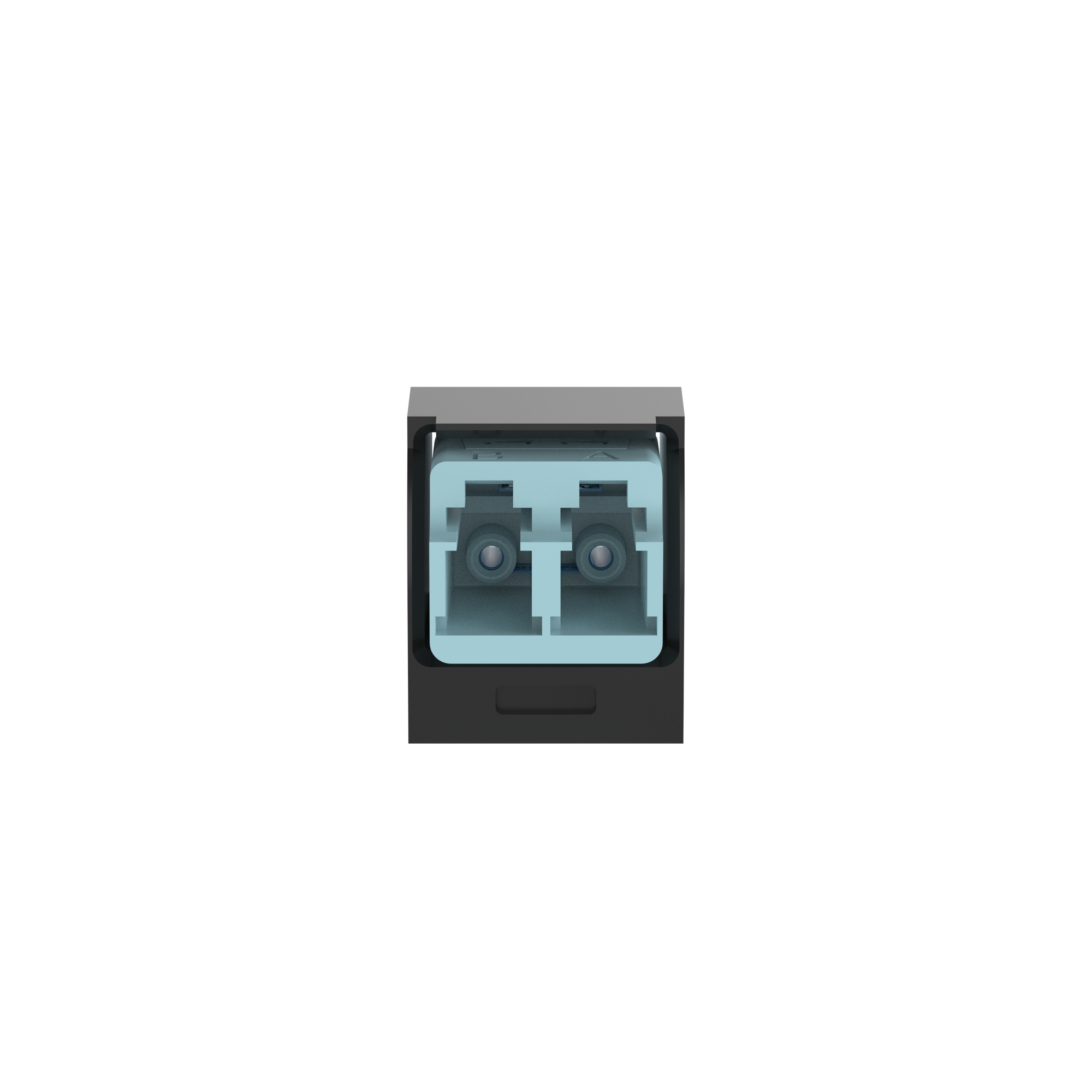 Mini-Com Aqua LC Duplex, Black Module