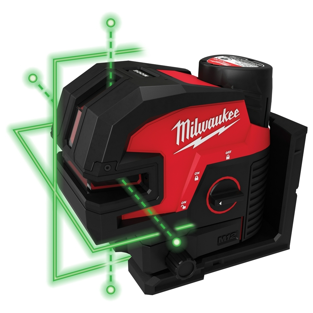 3624-21 Laser level, +/- 1/8, 33 in/ft Accuracy, Glass-Filled Nylon Housing