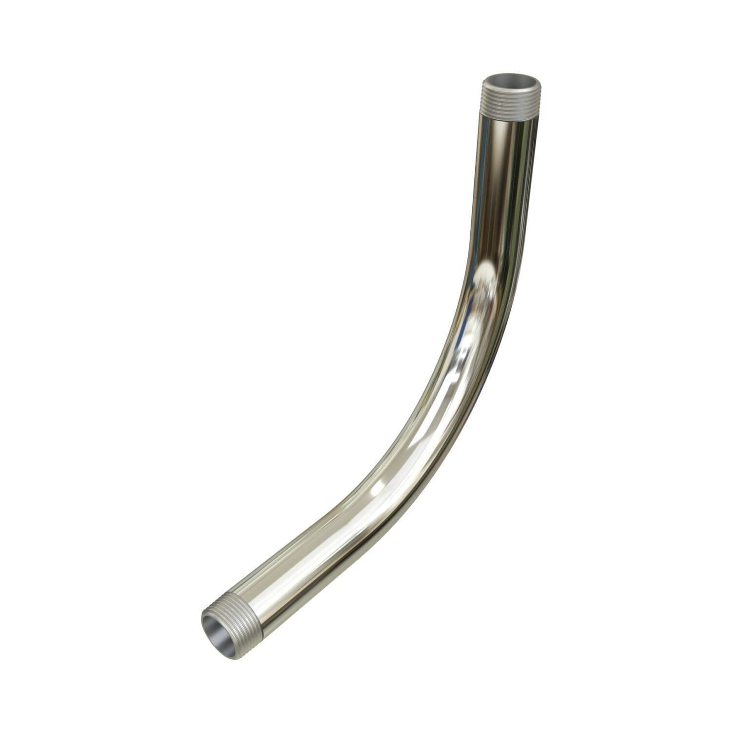 S60590EL00 Threaded End Conduit Elbow, 1/2 in Trade, 90 deg, 316 Stainless Steel, #4 Polished