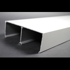 Raceway Base, 2-Channel, 10 ft Length, 6 in Width, 2-1/4 in Height, 0.078 in Thickness, 600 VAC, Aluminum, Satin Anodized