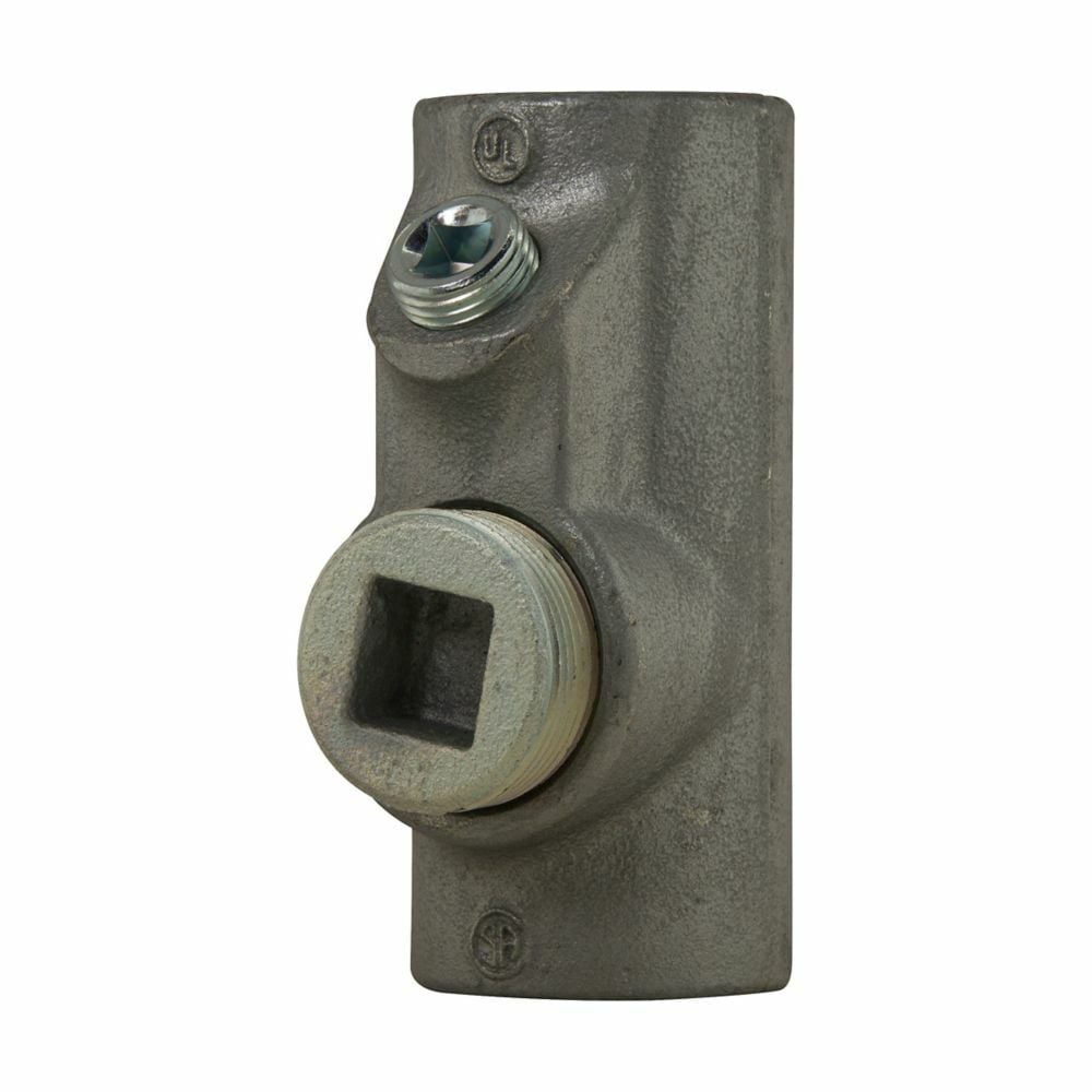 EYS6 Conduit Sealing Fitting, 2 in MNPT x 2 in FNPT, For Use With Conduit System, Ductile Iron/Feraloy Iron Alloy, Aluminum Acrylic Painted/Electro-Galvanized
