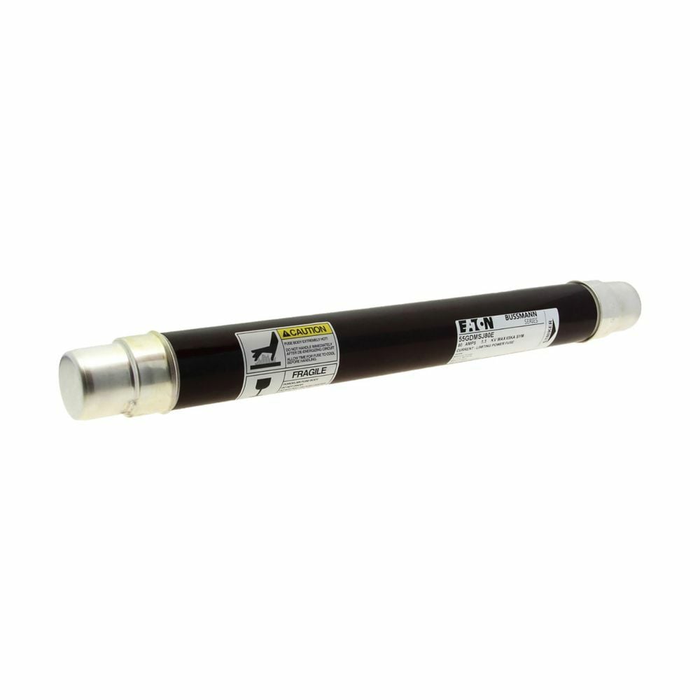 55GDMSJ80E Bussmann High Voltage Fuse, 5.5 kV, 80 A, For Use With 600 A Square D HVLCC and HVL switches