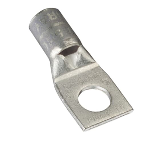 CTL4-38 Color-Keyed 1-Hole Compression Lug, 4 AWG Flexible/Stranded Copper Conductor, 3/8 in Stud, Copper