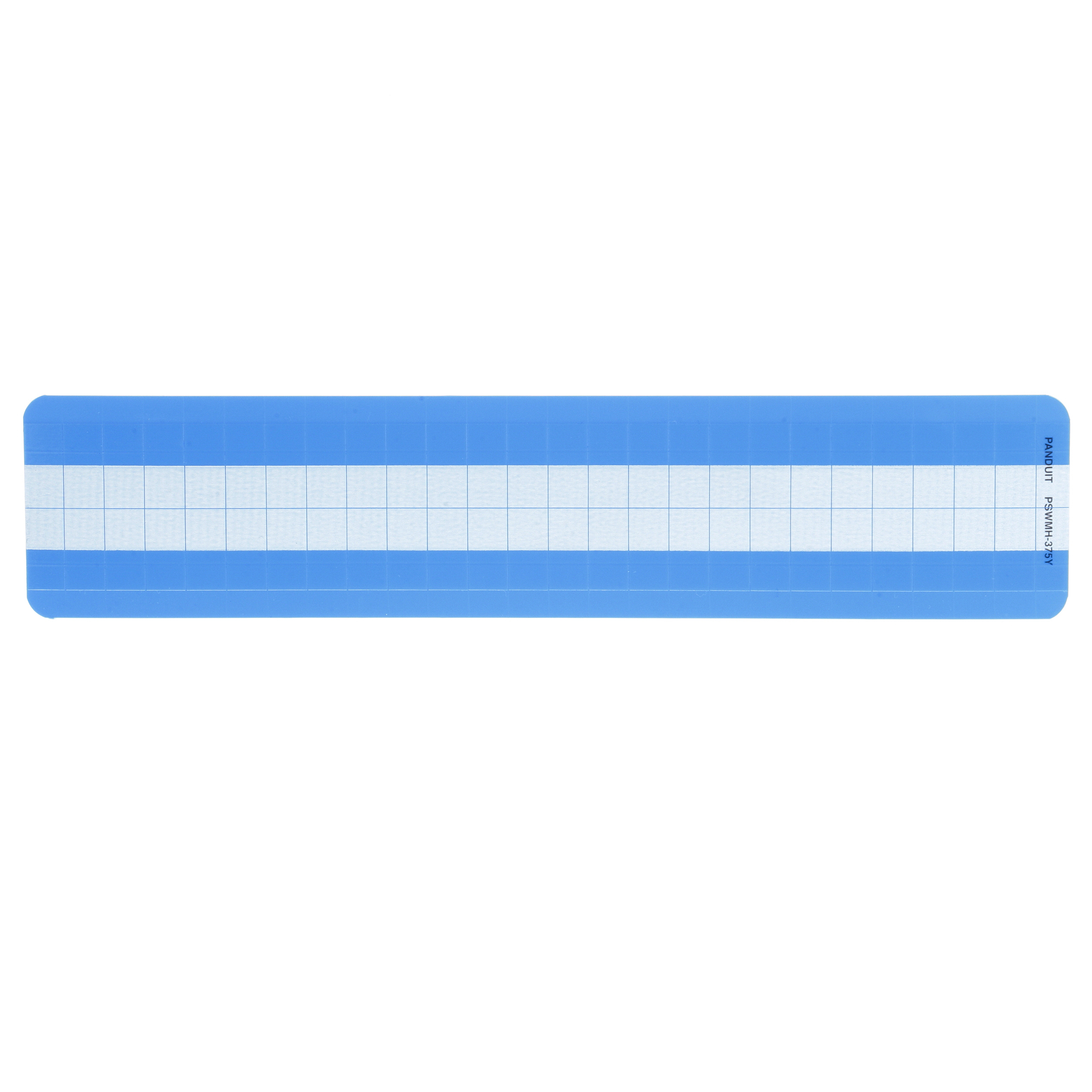 PSWMH-375Y Pan-Code Self-Laminating Print-On Label, 3/4 in L x 0.38 in W, White, Vinyl