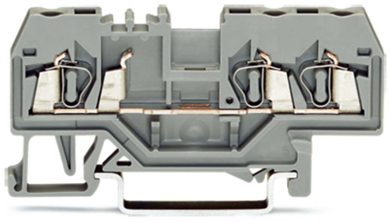 280-653 Operating Tool Conductor Terminal Block, 800 V, 24 A, 28 to 12 AWG Wire, 1 Poles, DIN Rail Mount