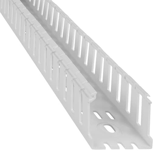 TYD2X2WPW6 Ty-Duct Wiring Duct, 0.195 x 0.625 in and 0.315 x 0.551 in Wide Slot, 2 in W x 2 in D, PVC