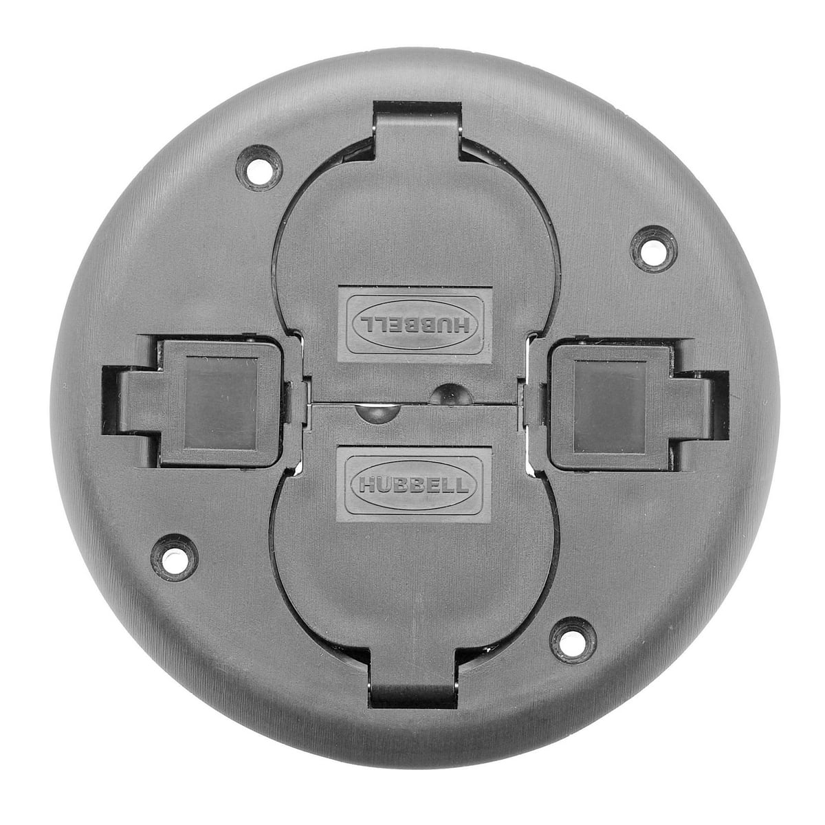 PT2X2CGY Standard Non-Metallic Replacement Poke-Through Cover, 7 in Dia, Gray