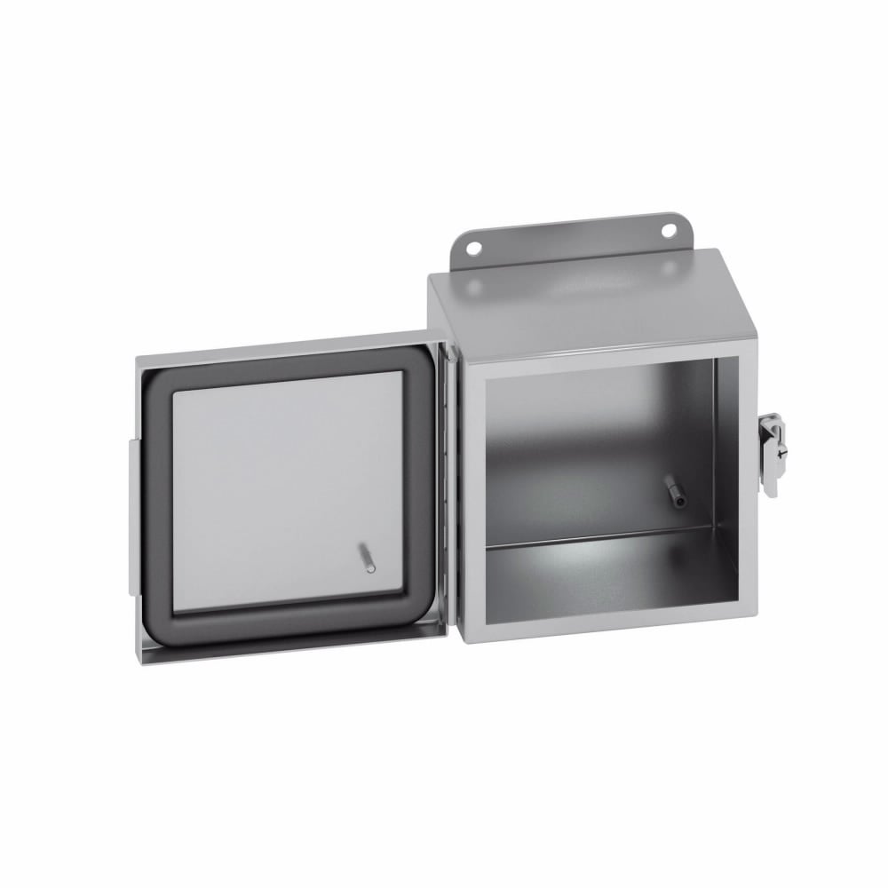 12126-4XSS6CHC JIC Enclosure, 12 in W x 6 in D x 12 in H, NEMA 4X/IP66 NEMA Rating, 316 Stainless Steel