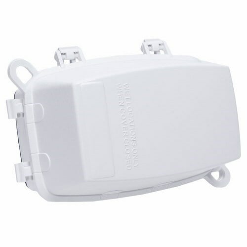 WP1100WC Heavy Duty Non-Metallic Weatherproof While-In-Use Cover, 146.6 mm L x 103.1 mm W x 2-3/4 in D, Receptacle Cover, Polycarbonate
