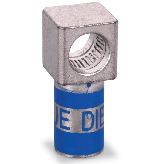 MD6F-2 Color-Keyed 1-Load Female Motor Lead Pigtail Disconnect, 6 AWG Beryllium Copper Conductor, Die Code: 24, Copper