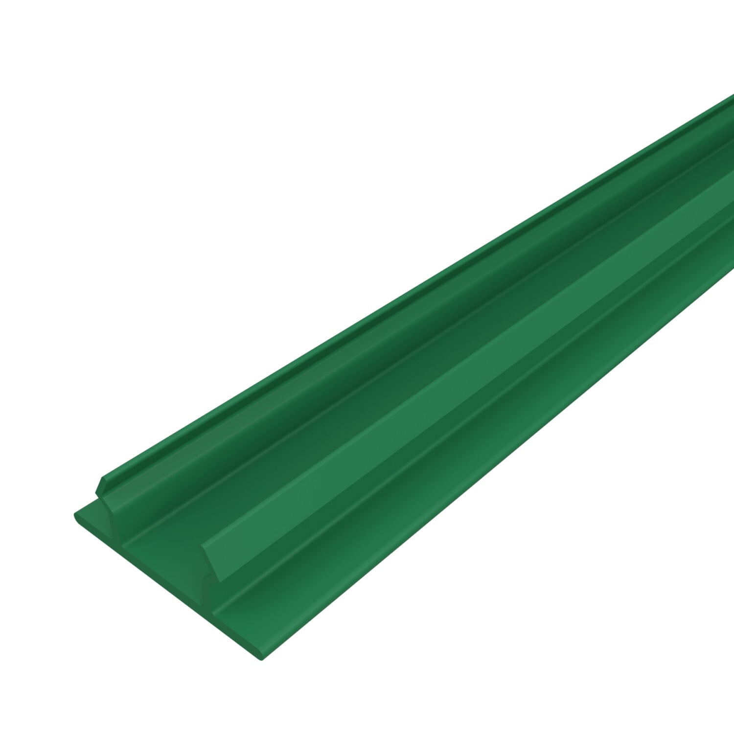 P1184P-10GR Closure Strip, 10 ft L x 1-5/8 in W, For Use With 1-5/8 in W Series Channel, Paintable PVC, Perma-Green III