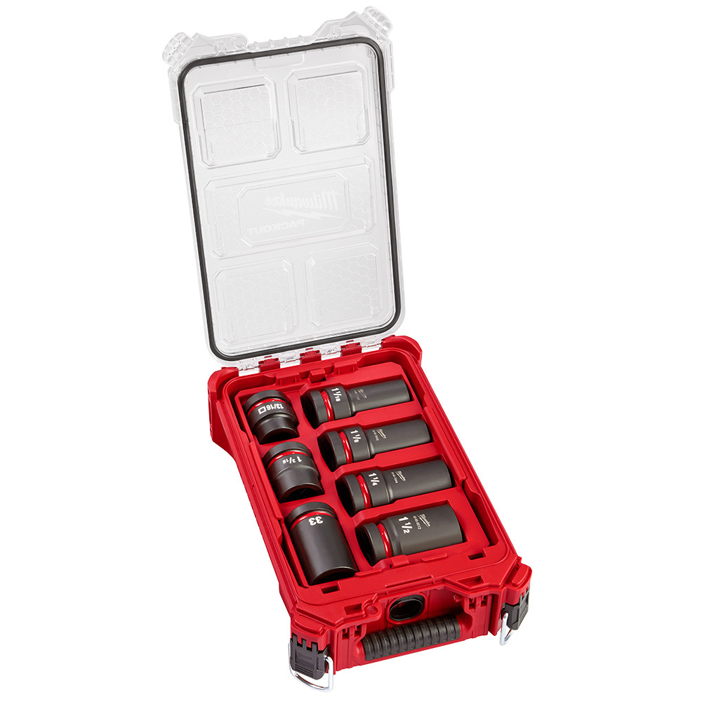 49-66-7840 SHOCKWAVE Impact Duty SAE Wheel Socket Set, 6 Points, 1 in Drive