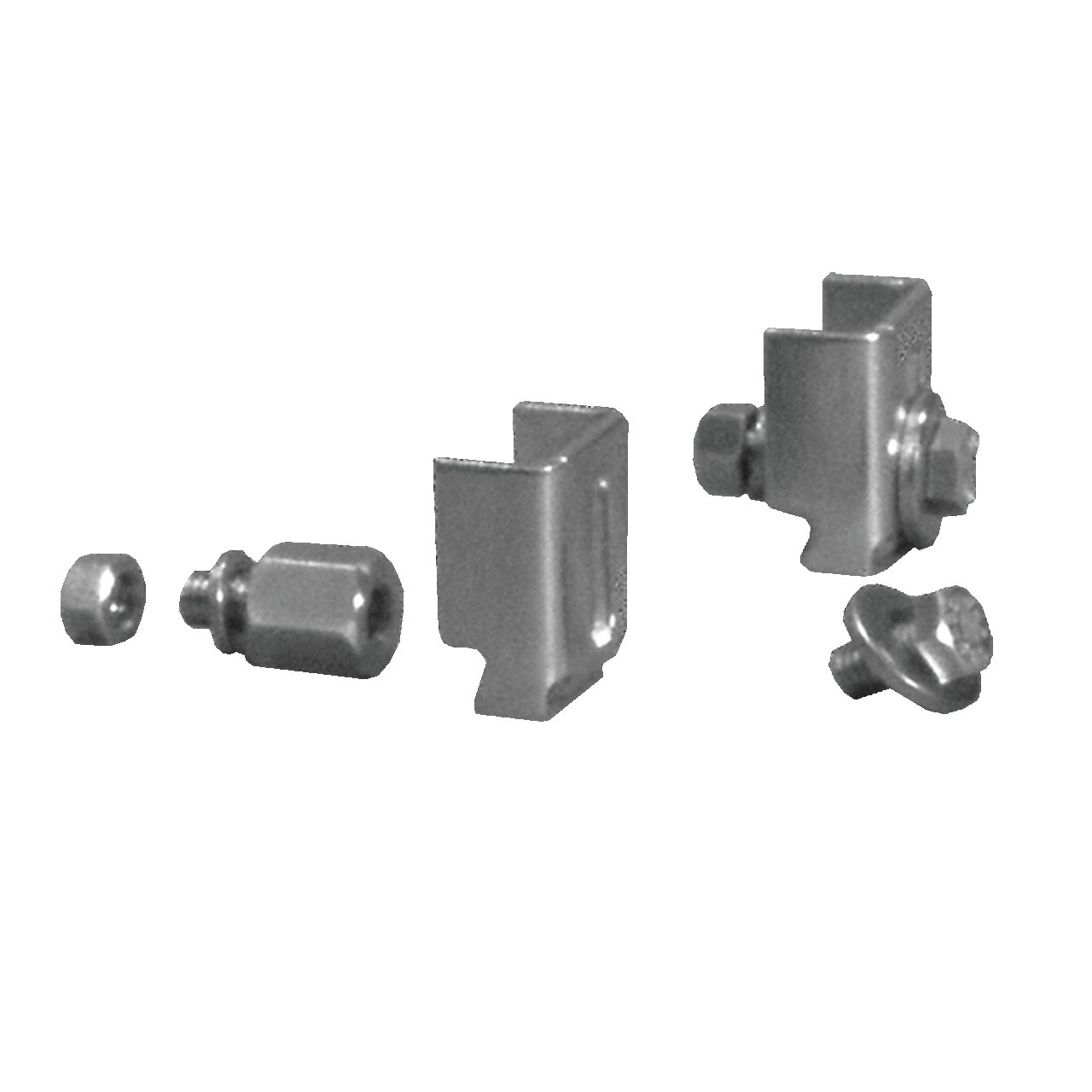 ACBK6SS A50Y Clamp Block Kit, For Use With Floor Mount and Free-Standing Type 4X Stainless Steel Enclosure with Clamps, 316L Stainless Steel
