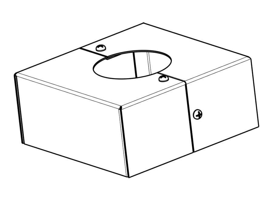 BASE-R4 Base Cover, For Use With 4 in Round Pole