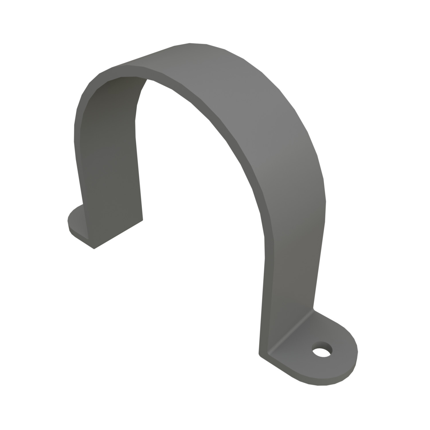 59284 2-Hole Straight Pipe Strap, 1-1/2 in, For Use With Rigid PVC Conduit, PVC