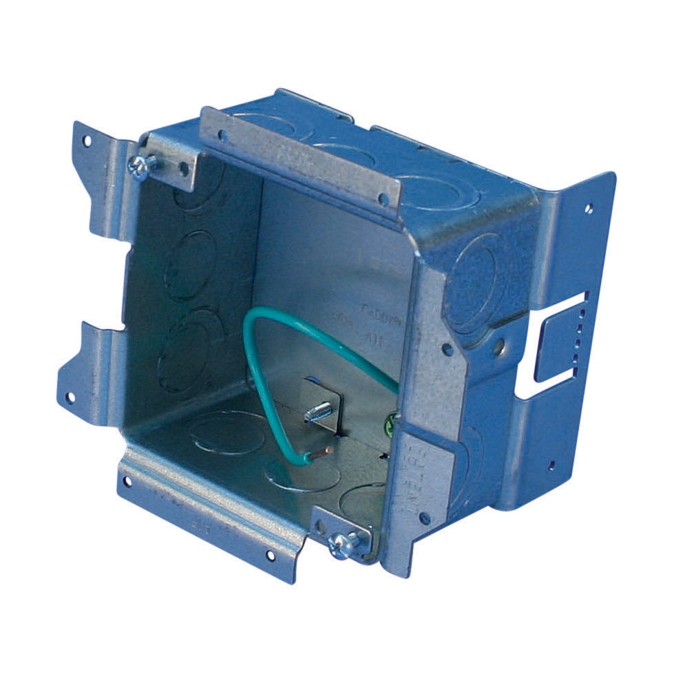 A1SF0G All-in-One Electrical Box, Steel, 32.8 cu-in Capacity, 19 Knockouts, 5-3/4 in W x 3-5/8 in D x 5-1/8 in H