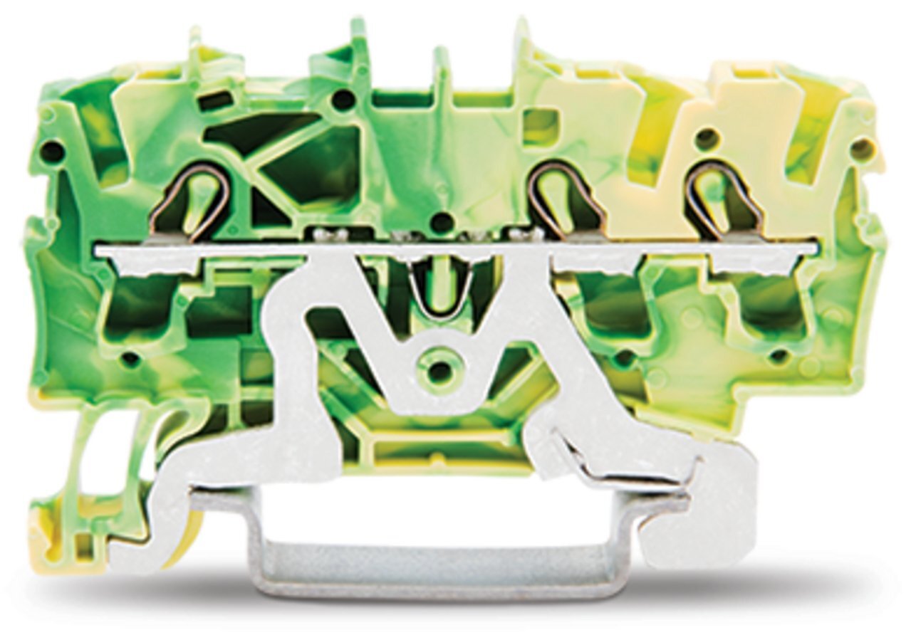 2002-1307 Feed-Thru Terminal Block, 18 AWG Wire, DIN Rail Mount