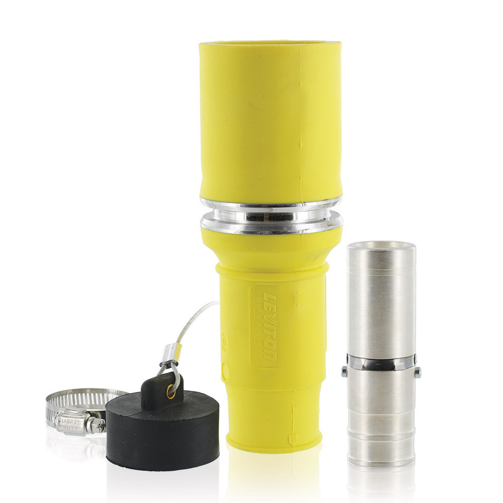 49F77-Y Rhino-Hide 1-Pole Complete Female Connector, 1 kV AC, 1135 A, 777 kcmil Wire, Crimp/Solder, NEMA 3R