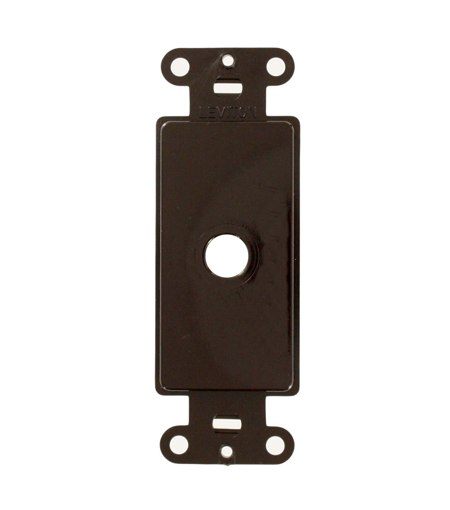 80400 Decora Trimatron Combination Wallplate Adapter, For Use With Rotary Dimmer, Plastic, Brown