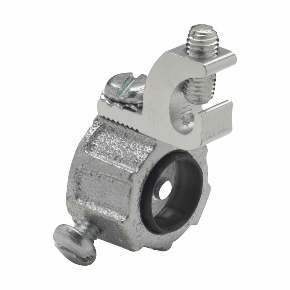 HGLS2 Insulated Grounding Bushing, 3/4 in Trade, 4 AWG Wire Min, 14 AWG Wire Max, Malleable Iron
