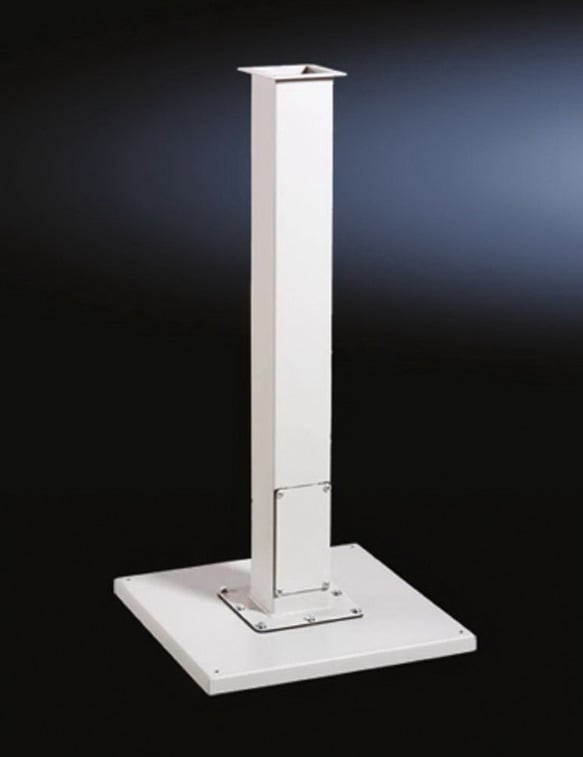 8018851 Consolet Pedestal Base and Column, 18 in W x 18 in D, For Use With CP Series Plant Floor Enclosure, Carbon Steel